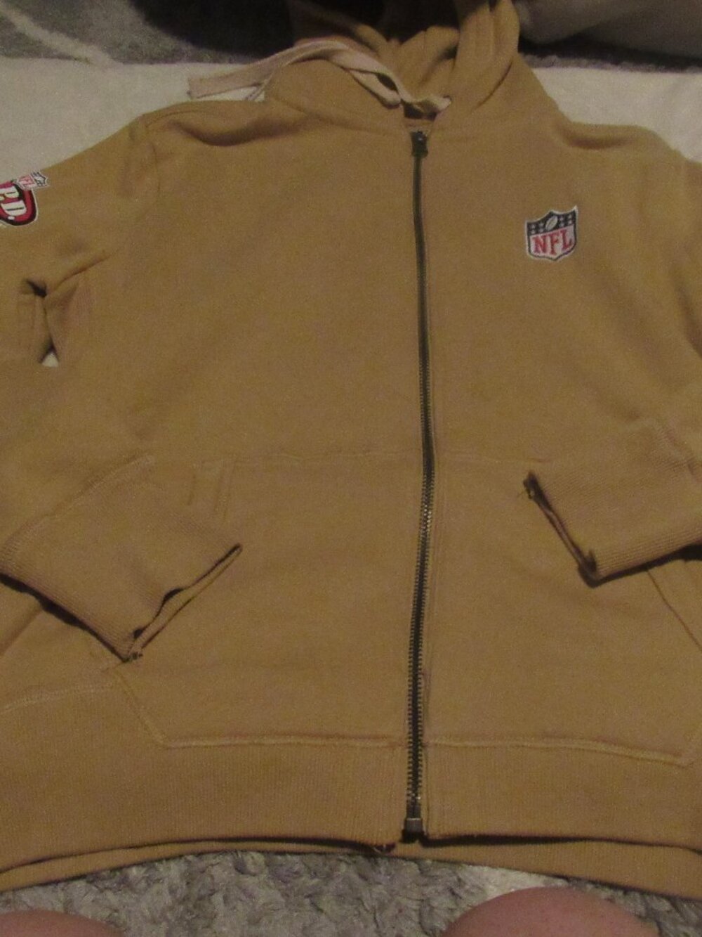 Boxer & Stone NFL igh School Plyer Developement Full Zip Hoodie Size Large  USED
